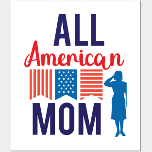 All American Mom Shirt, 4th of July T shirt, Mothers Day Tee, 4th of July Shirt for women, American Mom Gift, America Shirts for Mom Posters and Art